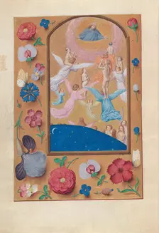Hours of Queen Isabella the Catholic, Queen of Spain: Fol. 24v, Souls of the Saved…, c. 1500. Creator: Master of the First Prayerbook of Maximillian (Flemish, c. 1444-1519); Associates, and