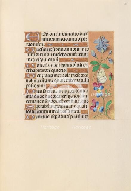 Hours of Queen Isabella the Catholic, Queen of Spain: Fol. 251r, c. 1500. Creator: Master of the First Prayerbook of Maximillian (Flemish, c. 1444-1519); Associates, and.