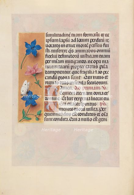Hours of Queen Isabella the Catholic, Queen of Spain: Fol. 25v, c. 1500. Creator: Master of the First Prayerbook of Maximillian (Flemish, c. 1444-1519); Associates, and.