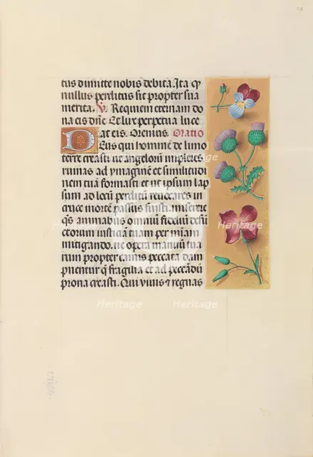 Hours of Queen Isabella the Catholic, Queen of Spain: Fol. 26r, c. 1500. Creator: Master of the First Prayerbook of Maximillian (Flemish, c. 1444-1519); Associates, and.