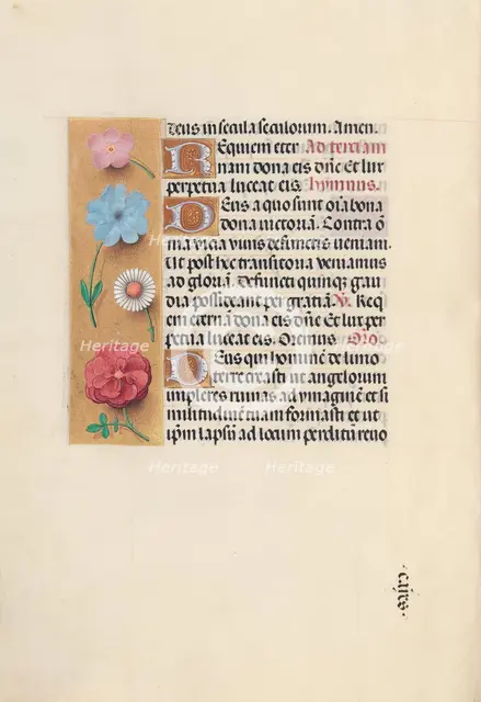 Hours of Queen Isabella the Catholic, Queen of Spain: Fol. 26v, c. 1500. Creator: Master of the First Prayerbook of Maximillian (Flemish, c. 1444-1519); Associates, and.