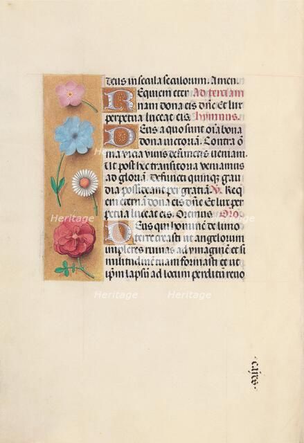 Hours of Queen Isabella the Catholic, Queen of Spain: Fol. 26v, c. 1500. Creator: Master of the First Prayerbook of Maximillian (Flemish, c. 1444-1519); Associates, and.