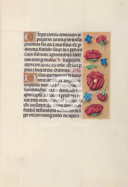 Hours of Queen Isabella the Catholic, Queen of Spain: Fol. 28r, c. 1500. Creator: Master of the First Prayerbook of Maximillian (Flemish, c. 1444-1519); Associates, and.