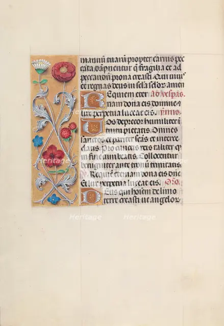 Hours of Queen Isabella the Catholic, Queen of Spain: Fol. 28v, c. 1500. Creator: Master of the First Prayerbook of Maximillian (Flemish, c. 1444-1519); Associates, and.
