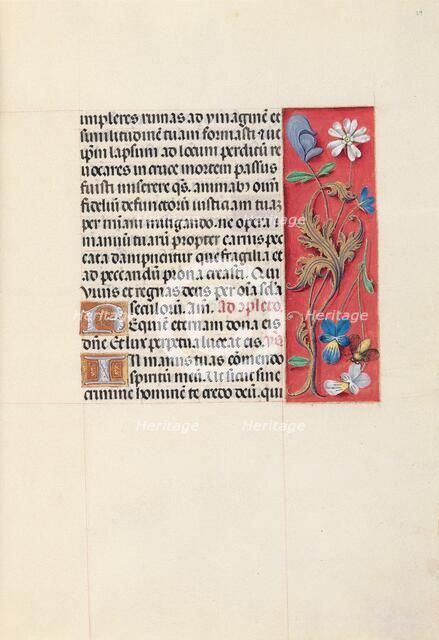 Hours of Queen Isabella the Catholic, Queen of Spain: Fol. 29r, c. 1500. Creator: Master of the First Prayerbook of Maximillian (Flemish, c. 1444-1519); Associates, and.