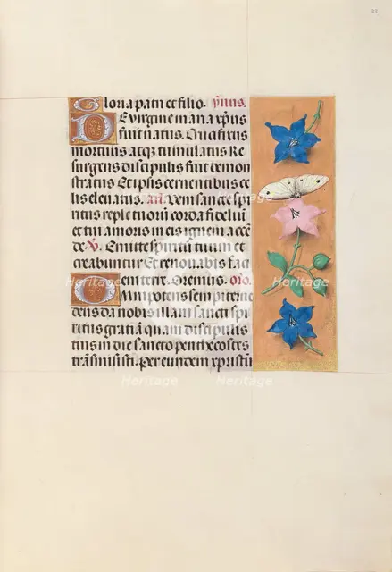 Hours of Queen Isabella the Catholic, Queen of Spain: Fol. 33r, c. 1500. Creator: Master of the First Prayerbook of Maximillian (Flemish, c. 1444-1519); Associates, and.