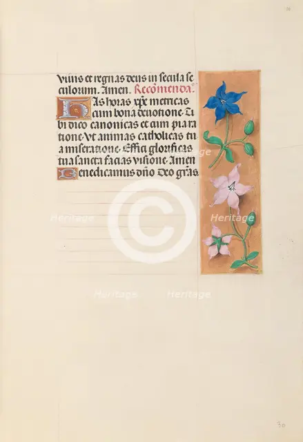Hours of Queen Isabella the Catholic, Queen of Spain: Fol. 30r, c. 1500. Creator: Master of the First Prayerbook of Maximillian (Flemish, c. 1444-1519); Associates, and.