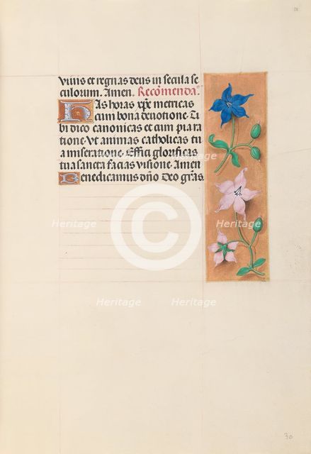 Hours of Queen Isabella the Catholic, Queen of Spain: Fol. 30r, c. 1500. Creator: Master of the First Prayerbook of Maximillian (Flemish, c. 1444-1519); Associates, and.
