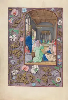 Hours of Queen Isabella the Catholic, Queen of Spain: Fol. 31v, Pentecost, c. 1500. Creator: Master of the First Prayerbook of Maximillian (Flemish, c. 1444-1519); Associates, and