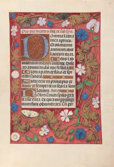Hours of Queen Isabella the Catholic, Queen of Spain: Fol. 32r, c. 1500. Creator: Master of the First Prayerbook of Maximillian (Flemish, c. 1444-1519); Associates, and