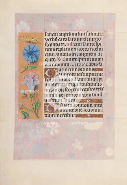 Hours of Queen Isabella the Catholic, Queen of Spain: Fol. 32v, c. 1500. Creator: Master of the First Prayerbook of Maximillian (Flemish, c. 1444-1519); Associates, and.