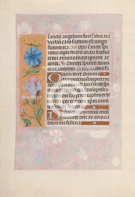 Hours of Queen Isabella the Catholic, Queen of Spain: Fol. 32v, c. 1500. Creator: Master of the First Prayerbook of Maximillian (Flemish, c. 1444-1519); Associates, and.