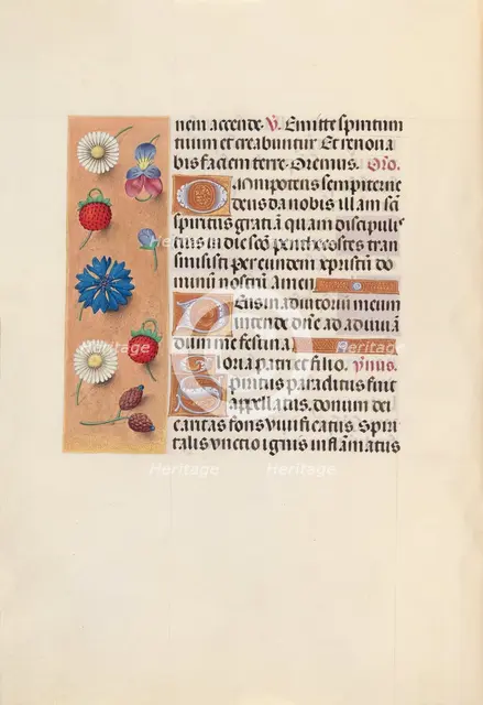 Hours of Queen Isabella the Catholic, Queen of Spain: Fol. 34v, c. 1500. Creator: Master of the First Prayerbook of Maximillian (Flemish, c. 1444-1519); Associates, and.