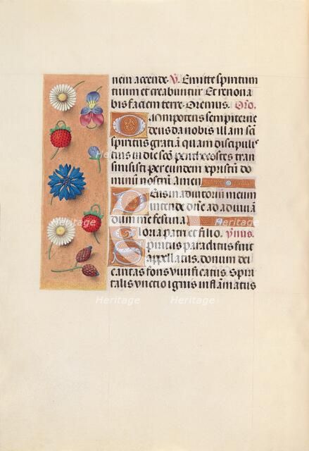 Hours of Queen Isabella the Catholic, Queen of Spain: Fol. 34v, c. 1500. Creator: Master of the First Prayerbook of Maximillian (Flemish, c. 1444-1519); Associates, and.