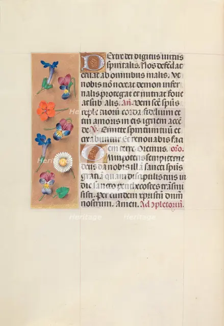 Hours of Queen Isabella the Catholic, Queen of Spain: Fol. 35v, c. 1500. Creator: Master of the First Prayerbook of Maximillian (Flemish, c. 1444-1519); Associates, and.