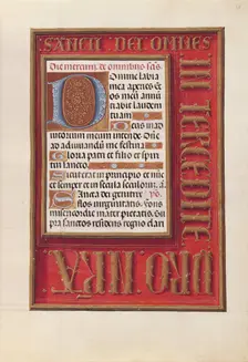 Hours of Queen Isabella the Catholic, Queen of Spain: Fol. 38r, c. 1500. Creator: Master of the First Prayerbook of Maximillian (Flemish, c. 1444-1519); Associates, and