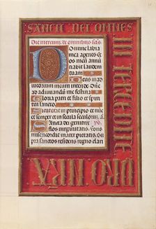 Hours of Queen Isabella the Catholic, Queen of Spain: Fol. 38r, c. 1500. Creator: Master of the First Prayerbook of Maximillian (Flemish, c. 1444-1519); Associates, and