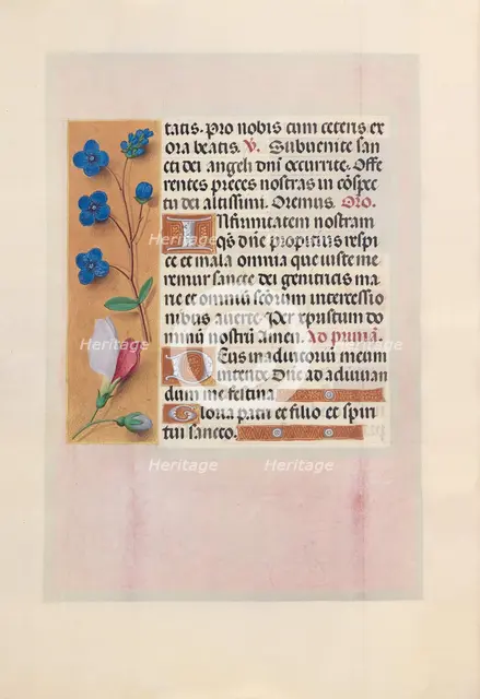 Hours of Queen Isabella the Catholic, Queen of Spain: Fol. 38v, c. 1500. Creator: Master of the First Prayerbook of Maximillian (Flemish, c. 1444-1519); Associates, and.