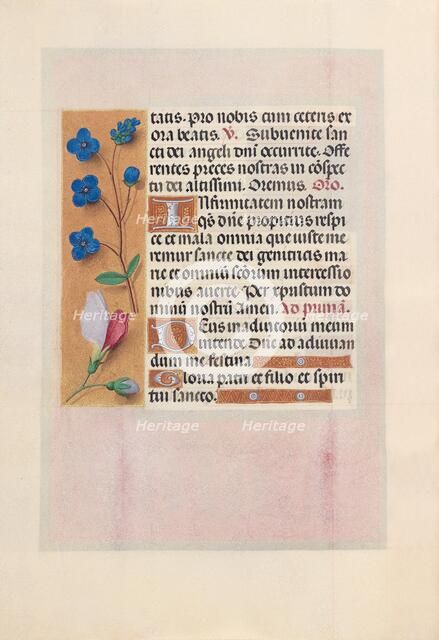 Hours of Queen Isabella the Catholic, Queen of Spain: Fol. 38v, c. 1500. Creator: Master of the First Prayerbook of Maximillian (Flemish, c. 1444-1519); Associates, and.