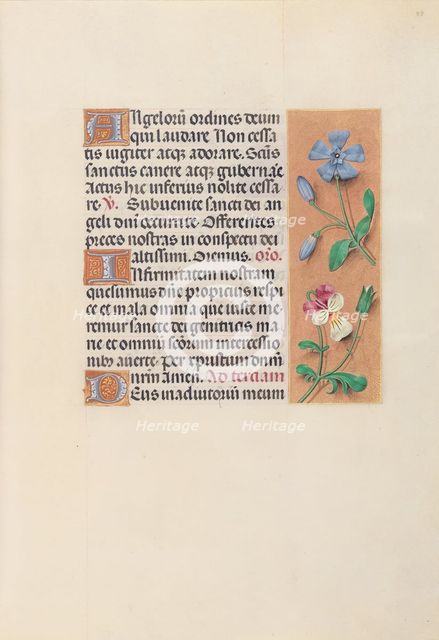 Hours of Queen Isabella the Catholic, Queen of Spain: Fol. 39r, c. 1500. Creator: Master of the First Prayerbook of Maximillian (Flemish, c. 1444-1519); Associates, and.