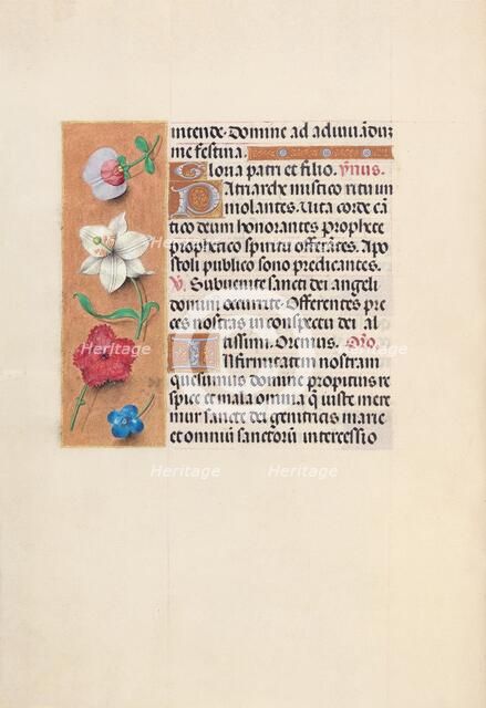 Hours of Queen Isabella the Catholic, Queen of Spain: Fol. 39v, c. 1500. Creator: Master of the First Prayerbook of Maximillian (Flemish, c. 1444-1519); Associates, and.
