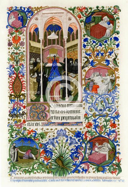 Hours of the Dead, 1414-1423.Artist: Workshop of the Master of the Duke of Bedford