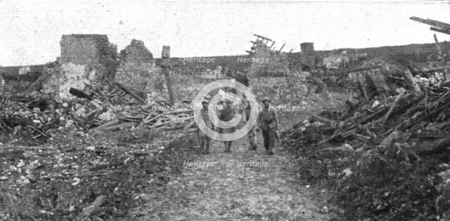 Hours of Victory; The ruins of La Malmaison farm, recaptured on October 23, 1917', 1917, 1917. Creator: Unknown.