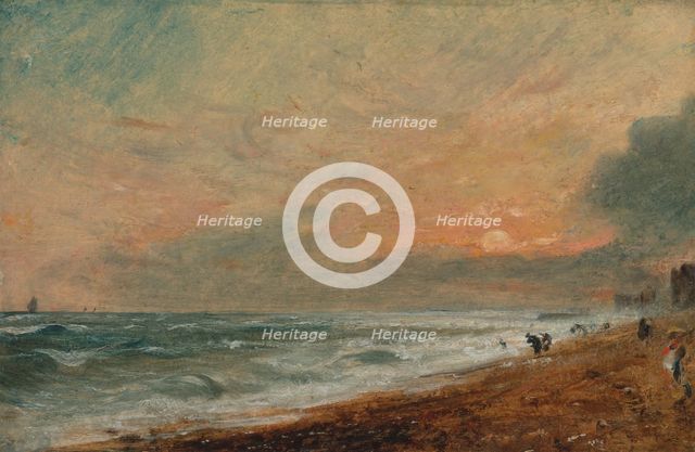 Hove Beach, 1824 to 1828. Creator: John Constable.