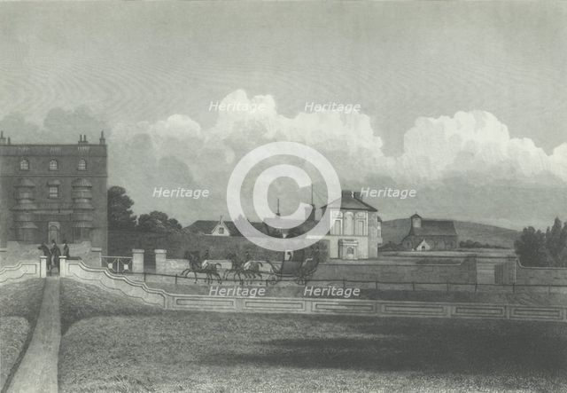 'Hove Church, From the Sea', 1835. Creator: Charles J Smith.