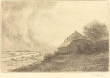Hovel on a Hillside (Masure sur la colline). Creator: Alphonse Legros
