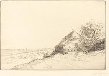 Hovel on a Hillside (Masure sur la colline). Creator: Alphonse Legros