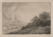 Hovel on the Hill. Creator: Alphonse Legros (French, 1837-1911)