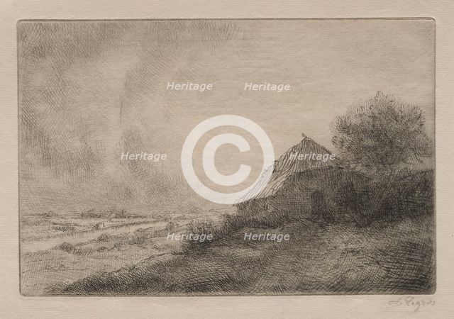 Hovel on the Hill. Creator: Alphonse Legros (French, 1837-1911).