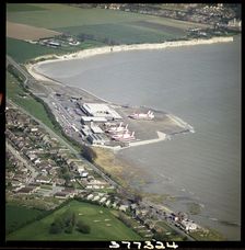 Hovercraft port at Pegwell Bay, Ramsgate, Kent, 1979. Creator: Aerofilms