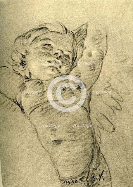 'Hovering Cupid', mid 18th century, (1928). Artist: Giovanni Battista Tiepolo.