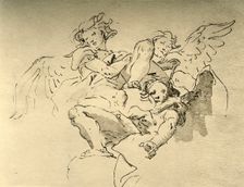 Hovering Angels mid 18th century, (1928). Artist: Giovanni Battista Tiepolo