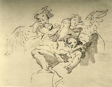 Hovering Angels mid 18th century, (1928). Artist: Giovanni Battista Tiepolo