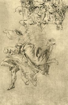Hovering Geniuses 1752-1753, (1928). Artist: Giovanni Battista Tiepolo