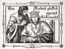 How Mordred plotted against Sir Launcelot 1905. Creator: Dora Curtis