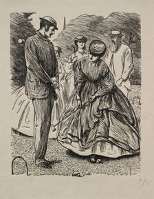 How Not to Play the Game, 1865. Creator: George Louis Palmella Busson Du Maurier (British, 1834-1896)
