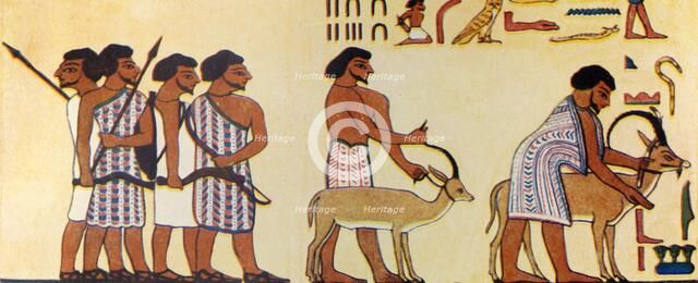 'How An Ancient Egyptian Painted The Coming Of The Israelites Into Egypt', c1930. Creator: Unknown.