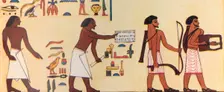 How An Ancient Egyptian Painted The Coming Of The Israelites Into Egypt c1930. Creator: Unknown