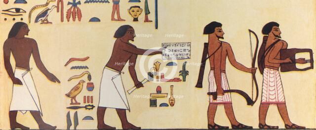 'How An Ancient Egyptian Painted The Coming Of The Israelites Into Egypt', c1930. Creator: Unknown.