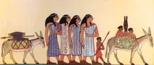 How An Ancient Egyptian Painted The Coming Of The Israelites Into Egypt c1930. Creator: Unknown