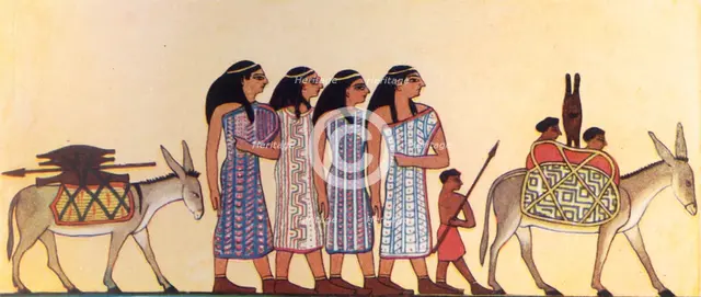 'How An Ancient Egyptian Painted The Coming Of The Israelites Into Egypt', c1930. Creator: Unknown.