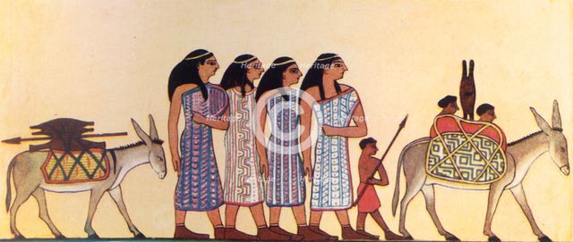 'How An Ancient Egyptian Painted The Coming Of The Israelites Into Egypt', c1930. Creator: Unknown.