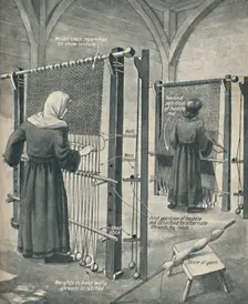 How Cloth Was Woven in Saxon England c1934