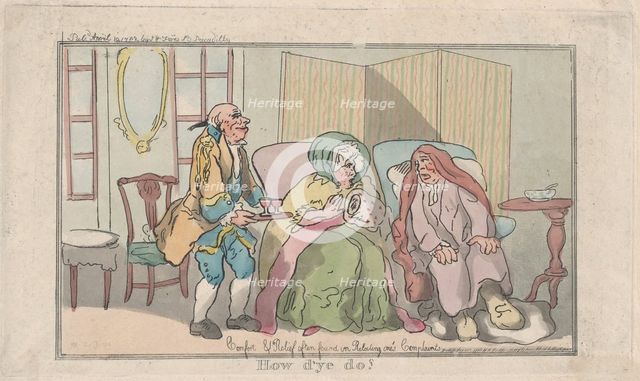 How d'ye do?, April 10, 1792., April 10, 1792. Creator: Thomas Rowlandson.