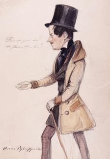 "How do you do Mistress Martin?" Oscar Björnstjerna. (c1850s). Creator: Fritz von Dardel