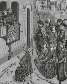 How Heraclius turned the Jews out of Jerusalem, 135 AD, (15th century), (1878). Creator: Unknown